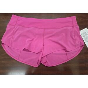 Lululemon Speed Up LR Short 2.5" Pink Athletic Running Shorts Womens Size 10 NWT